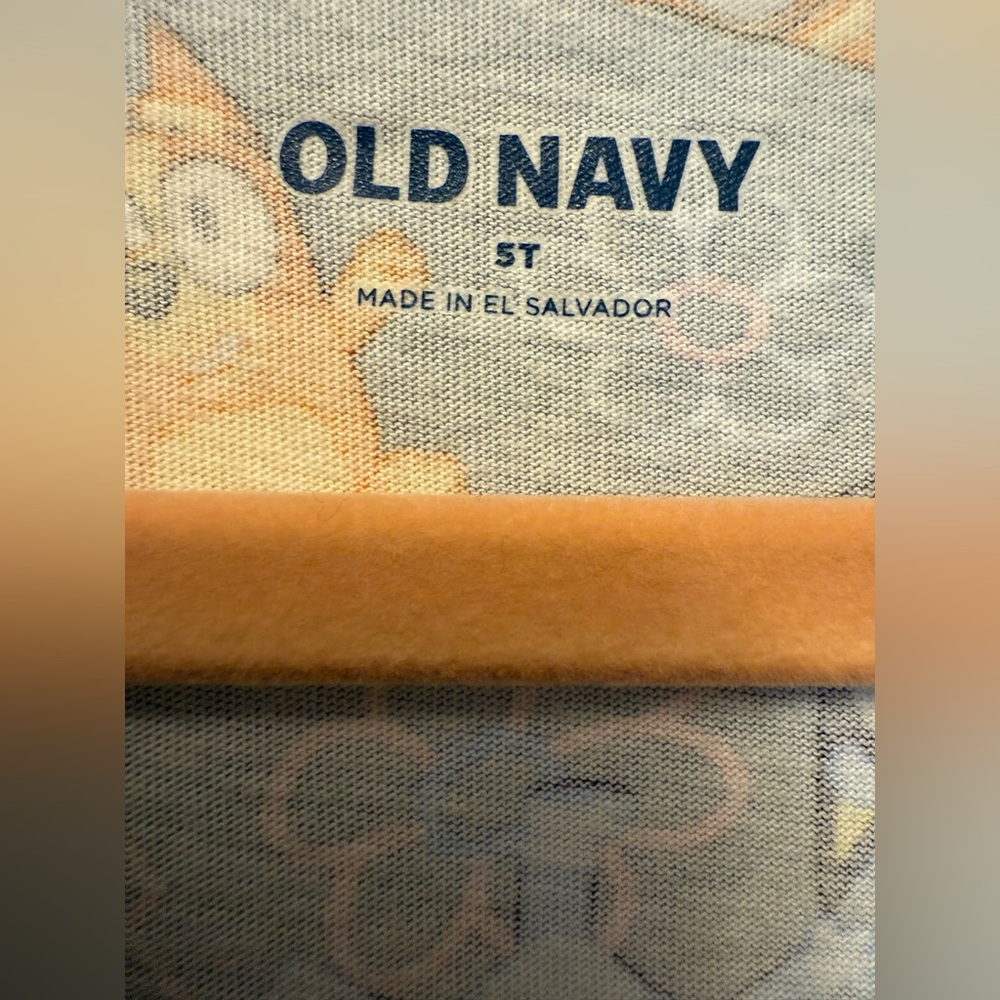 ⚡️5 for $15⚡️Old Navy Kids Bluey Print Dress - Blue and Orange - Picture 4 of 4